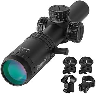 Paike 1-5x24 Rifle Scopes Second Focal Plane(SFP) Red Green Illuminated 30mm Tube with 11mm and 20mm Mount
