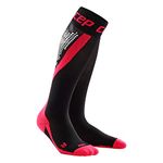 CEP - NIGHTTECH SOCKS for women | Night running stockings with colour reflectors in pink, size II