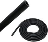 AKZYTUE Silicone Vacuum Tubing Hose ID12mm(15/32"),5FT(1.5M),High Temperature Vacuum Hose Line for Engine,Black