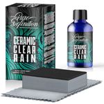 Pure Definition Ceramic Glass Coating, Water Repellent Car Windscreen Coating For Cleaner Windows, Increases Crystal Clear Visibility When Driving In The Wet, Ceramic Clear Rain (30ml)