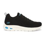 Skechers Womens Bobs Unity Casual Lace Up Shoes Vegan Criss Crossing Stretch Elastic Fabric Black - 4 UK (117432)