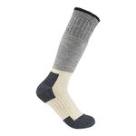 Carhartt Men's Arctic Heavyweight Merino Wool Blend Boot Sock, Heather Black, Large