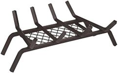 Rocky Mountain Goods Fireplace Grate with Ember Retainer - 1/2” Heavy Duty Cast Iron -Heat Treated for Hottest Fires - Retainer for Cleaner More efficient fire - Weld has (18")