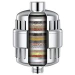 Gurin Hard Water Softener for Tap & Shower Filter for Bathroom/Water Filter for Tap Purifier with Replaceable Cartridge for Home & Bathroom Use - for Hair Care, Skin Protection, and Chlorine Removal
