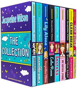 Jacqueline Wilson 9 Books Collection Set (Bad Girls,Clean Break, Dustbin Baby, My Sister Jodie, Secrets, Lola Rose, Lily Alone, The Diamond Girls & Midnight)