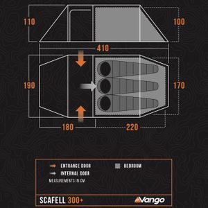 Vango Scafell 200 2-Person Tent – Lightweight Waterproof Hiking & Camping