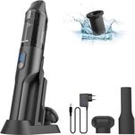 Bagotte Handheld Vacuum, 12000pa Powerful Suction Wet & Dry Vacuum Cleaner 35min Run Time, Rechargeable Lightweight, Charging base hand held vacuum cordless for Car, Pet, Home, Office