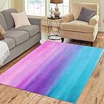 Pinbeam Area Rug Blue Ombre Abstrac