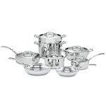 Cuisinart French Classic Stainless Cookware 13 Piece Set, Silver