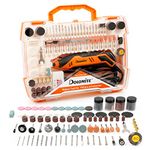 DOLOMITE Rotary Tool Kit with 190 Accessories, 6-Speed Variable Rotary, Flex Shaft, Safe Guard, Keyless Chuck, Multi-Tool Electric Drill Set for Crafting DIY -Grinder, Sander, Polisher and Engraver