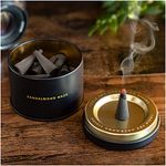 Iron & Glory Sandalwood Incense Cones & Incense Holder | Luxury Alternative To Incense Sticks & Scented Candles | Aromatherapy & Anxiety Relief Bedroom Accessories | Relaxation Gifts For Men/Women