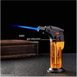 WBD Platinum Series Plastic Windproof Jet Flame Gun Thrower Barbeque Torch Lighter with Stand