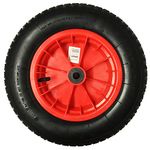 10" & 14" Pneumatic Sack Truck Tyres - Trolley Wheel Barrow Tyre Wheels Anti-Slip Grip Black Yellow Red | Emergency Replacement Tyre | Strong Durable Long Lasting (Red Tyre X 10)