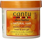 Cantu Shea Butter For Natural Hair Moisturizing Twist & Lock Gel, 13 ounce (Pack of 5)