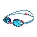 Speedo Unisex Junior Vengeance Clear-Lens Goggles - Blue & Red