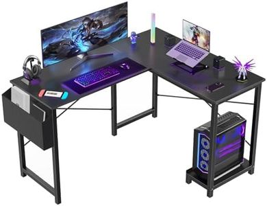 Sweetcrispy L Shaped Gaming Computer Desk 50 Inch