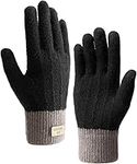 Homealexa Touchscreen Gloves Womens Warm Gloves, Ladies Thermal Gloves Winter Gloves Women Black Gloves, Thermal Soft Touchscreen Gloves Ladies Gloves Warm Gloves for Women Men