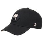 Marvel Comic UV Adjustable Hook-and-Loop Curved Bill Cap blk, Black/Thor, One size