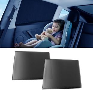 [2026 Upgraded] DMJN Car Window Shades for Baby, 100% UV & Sun Block Car Side Windows Covers Sun Shades for Baby in Car, Easy-Install Nano Ice-Crystal Coating Universal Fit, 2 Packs