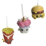 Kurt Adler Shopkins Blow Mold Christmas Ornaments, Assorted Sizes, 3-Piece