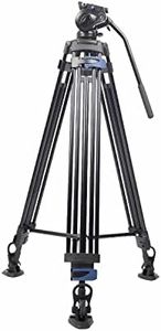 DIGITEK (DPTR-7060VD) 184CM Platinum Heavy Duty Video Tripod with Aluminium Rod & Non-Slip Foot Pad, 20kg Max Load, 3 Section Adjustment, Compatible with Camcorder, Camera, Smartphone