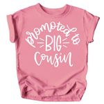 Promoted to Big Cousin T-Shirts for Toddler Girls Fun Family Outfits Mauve Shirt