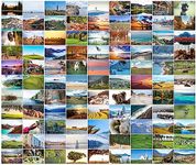 Bear and Bee 100 Landscape Postcards with 100 Different Motifs Postcards Landscapes (100 Photo Cards)