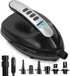 Serene Life Digital Electric Air Pump Compressor - 110W 12 Volt Quick Air Inflator w/LCD, 0-16 Adjustable PSI - for Water Sport Inflatable SUP Stand Up Paddle Board - SereneLife SLPUMP20.5