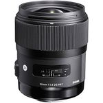 Sigma 35mm F/1.4 DG HSM Art Lens for Canon DSLR Cameras - Black