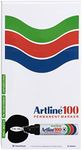 Artline 100, 110001, Permanent Marker, Hangsell, Chisel Nib, 12mm, Black, , Box 6