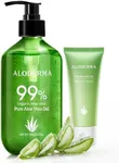 All Purpose Aloe Vera Gels Set - 3 Pack - 300g Aloe Vera Gel x2pcs & 45g Aloe Vera Gel