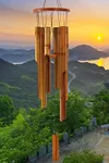 Bamboo Wind Chimes Outdoor,Wooden W