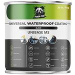 Liquid Rubber Universal Waterproof Sealant - Black - Universal Sealant Indoor & Outdoor - Concrete, Metal & Wood, Flex Roof Leak & Metal Roof - Cold & Wet Weather - PandaCoat - Made in EU (1 kg)