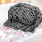 Bath Pillows for Head and Neck - 4D Technology Waterproof Bathtub Pillows Spa Cushion with Headrest, Bath Cushion Bath Accessories for Women and Men Gifts, Fits All Bathtub, Hot Tub and Home Spa