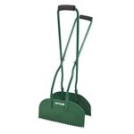 AMOS Eezy Leaf Grabber Long Handled – Heavy Duty Garden Leaf Collector – Leaf Picker Grabber with Handles – Easy Pick Up Tool for Leaves & Grass – Keep Garden Clean & Tidy