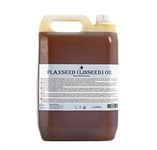 Mystic Moments | Flaxseed (Linseed) Oil - 5 Litres - Pure & Natural Oil Perfect for Hair, Face, Nails, Aromatherapy, Massage and Oil Dilution Vegan GMO Free