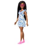 Barbie Fashionistas Doll #229, Barbie Doll with Down Syndrome Wearing Heart-Print Dress, Created in Partnership with the National Down Syndrome Society, HYK14