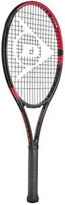 Dunlop Sports Team 285 Pre-Strung Tennis Racket, 1/4 Grip, Black/red