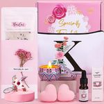 Bath Sets Birthday Pamper Gifts for Women Her, Unique Personalized Skin Care Self Care package for Her Pamper Hampers Kit for Women, Relaxation Spa Sets Birthday Gifts Ideas for Women Best Friend Mum