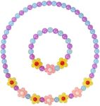 Girls Colorful Flower Neckace Brace