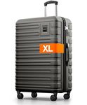 Polycarbonate XL Suitcase Large 77cm - 158cm Linear Dimensions - 20kg Suitcase Including TSA Lock, Hard Shell, Travel Case
