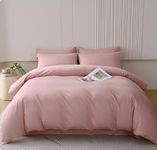 Houseri Pink Comforter Set Queen Light Pink Bedding Blush Pink Comforter Set Dusty Pink Comforter for Girls Women Rose Pink Bedding Set Queen Mauve Comforter Queen Size Light Summer Comforter Queen