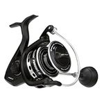 PENN Pursuit IV Spinning, Fishing Reel, Spinning Reels, Sea - Inshore Fishing, Spin Fishing, Jig, Lure Reel for All-Round Use, Boat, Kayak, Shore, Unisex, Black Silver, 6000