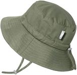 Jan & Jul Kids' Sun-Hats for Boys Girls, UV Protection, Adjustable for Growth (XL: 6-12 Years, Army Green)