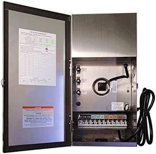 COLOER 900W Low Voltage Landscape Transformer, 120V AC to 12V/13V/14V/15V/16V/17V/18V/22V AC Multi-Tap Stainless Steels Weatherproof Power Pack for Landscape Lighting Outdoor(Transformer Only)