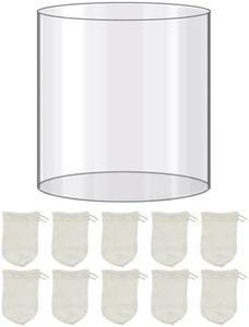 Wellrise 1Pcs Lantern Glass Replacement with 10Pcs Propane Lantern Mantles Compatible with Coleman Fueled Lanterns, Clear Lantern Globe, Reusable Lantern Parts for Camping Hiking Outdoors Lighting