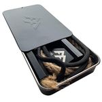 Pocket Fire Lighting Kit | Ferro Rod Fire Steel Kit Tin | All-Weather Pocket-Sized | Handmade Waxed Canvas | Forest Fundamentals™