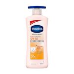 Vaseline Healthy Bright Sun Protection Body Lotion SPF 30 400 ml, Daily Moisturizer for Dry Skin, Gives Non-Greasy Glowing Skin - For Men & Women