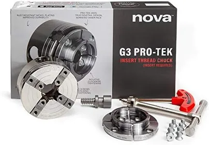 NOVA 48290 12-Piece PRO-TEK G3 Insert Type Wood Turning Chuck and Jaws Set