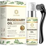 Rosemary Oil for Hair, Rosemary Essential Oil, Rosemary hair Oil for Stronger, Thicker, Longer Hair for Men and Women (clear serum)